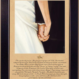 I Do 6 Black Framed Print Wall Art