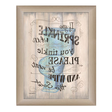 If You Sprinkle Brown Framed Print Bathroom Wall Art