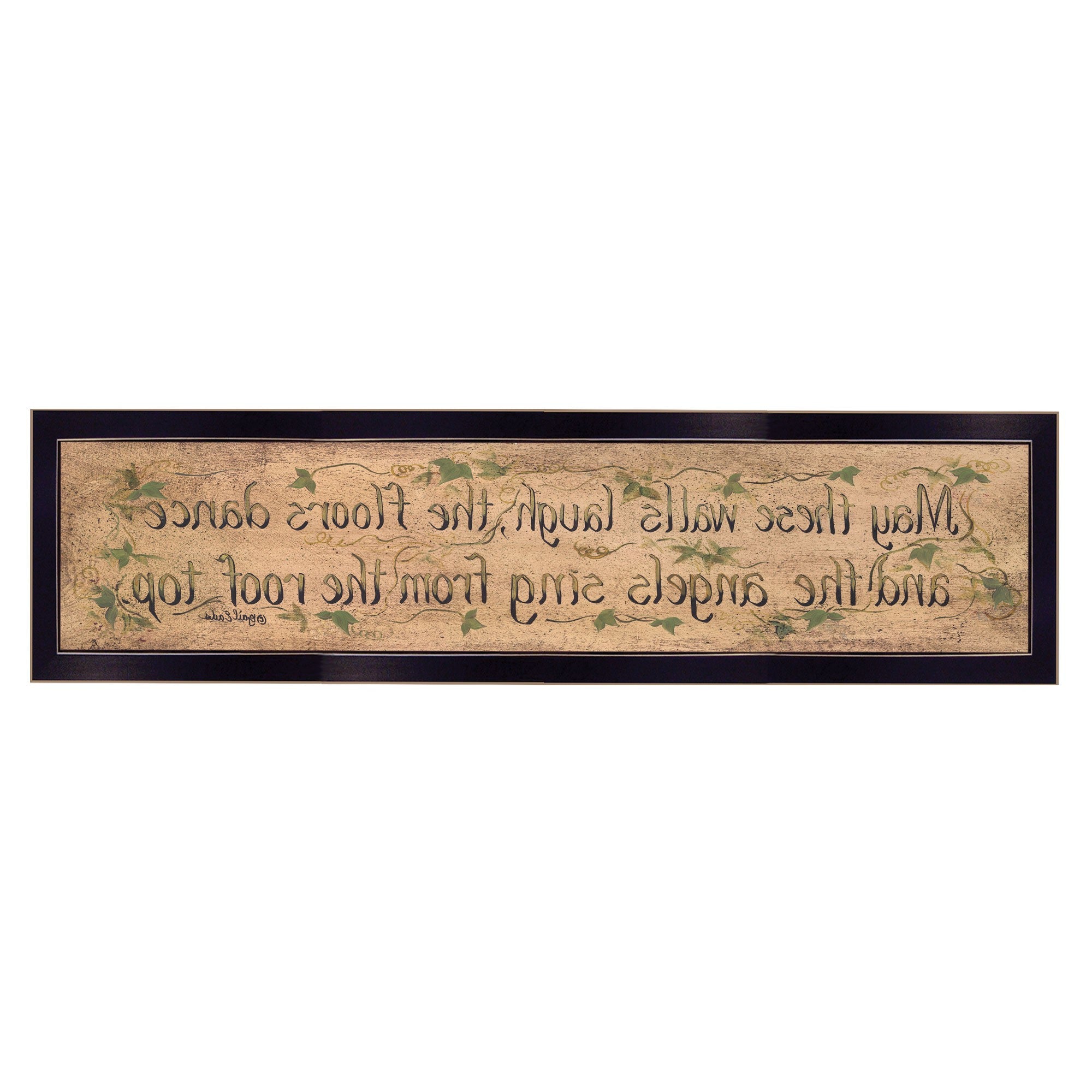 Angels Sing Black Framed Print Wall Art