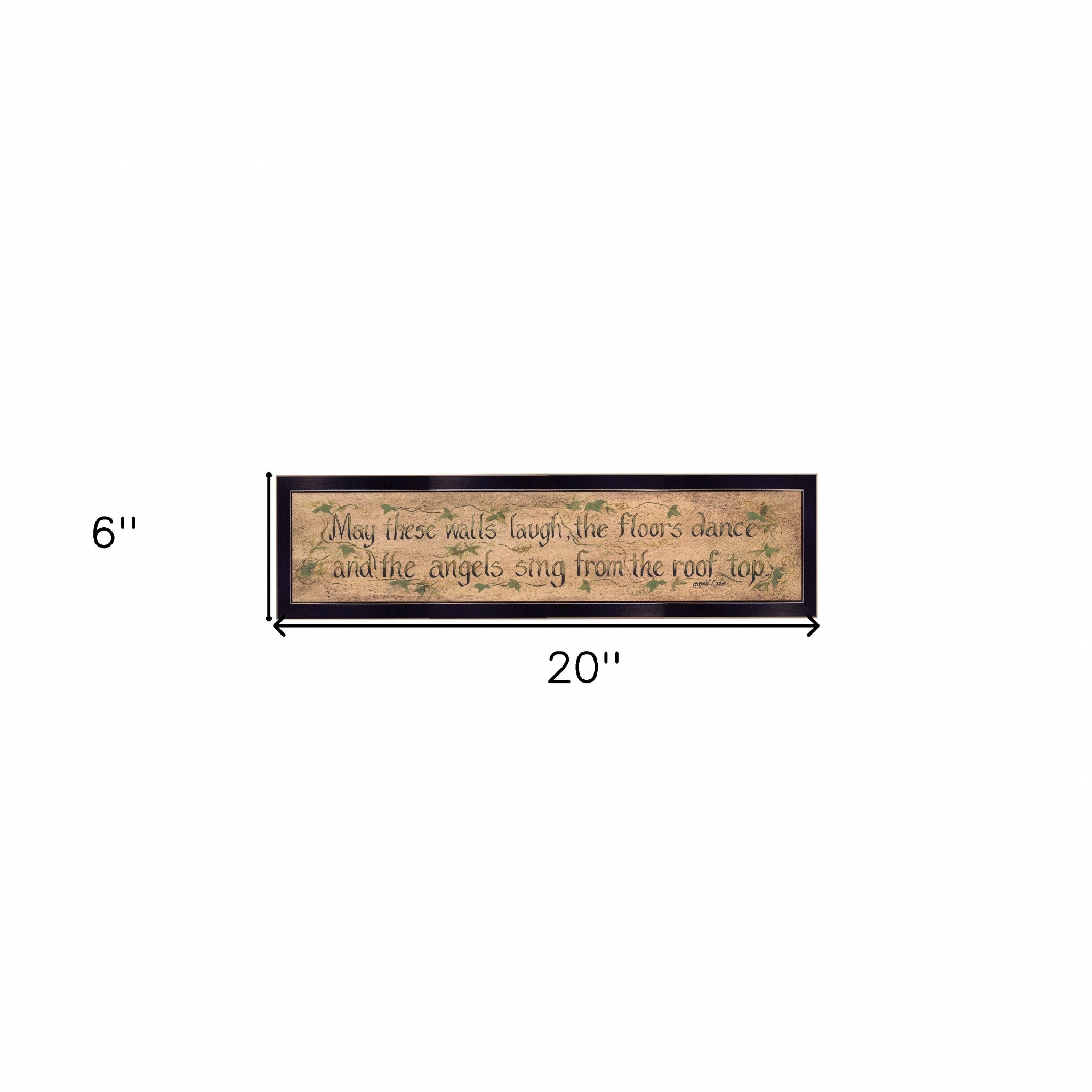 Angels Sing Black Framed Print Wall Art