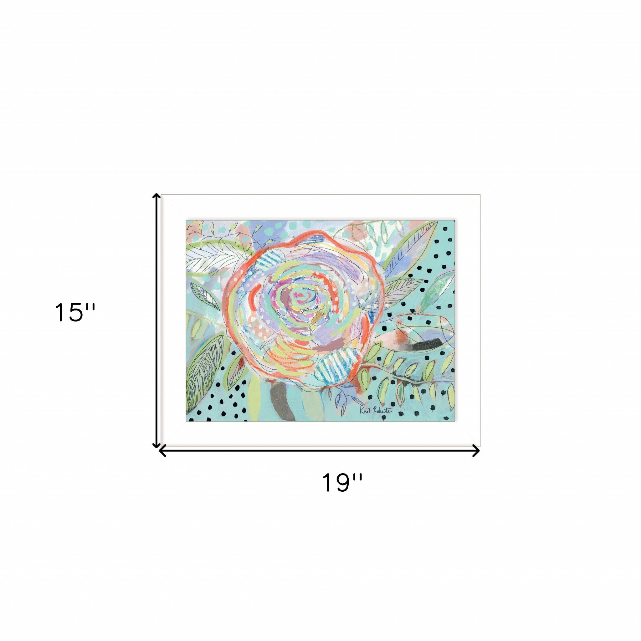 Bloom For Yourself 3 White Framed Print Wall Art