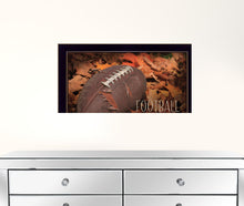 Football A Family Tradition Black Framed Print Wall Art