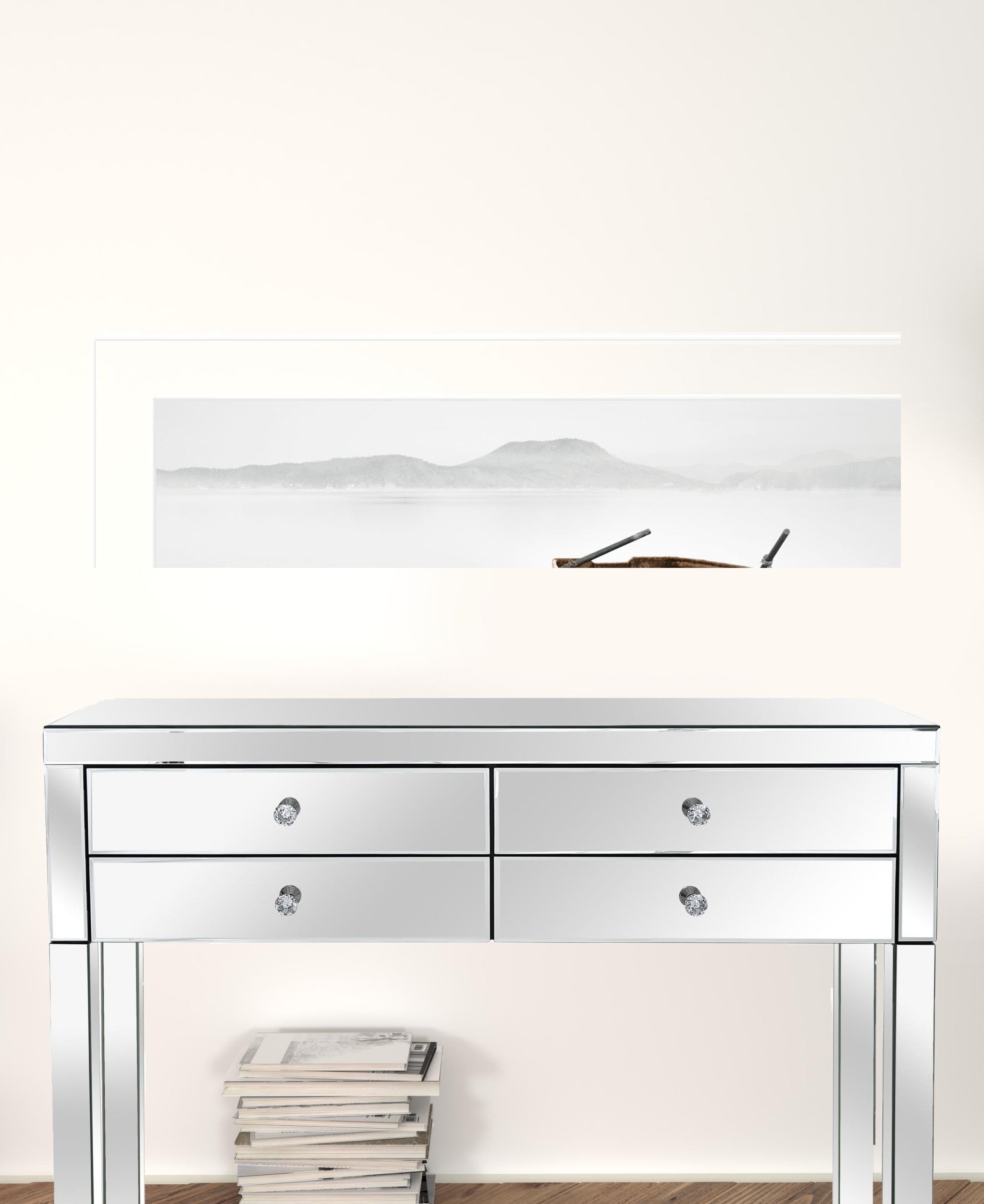 Solitude 1 White Framed Print Wall Art
