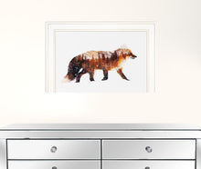 Arctic Red Fox 1 White Framed Print Wall Art