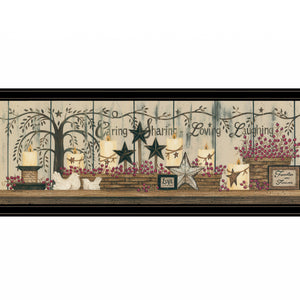 Willow Tree Shelf Collection 2 Black Framed Print Wall Art