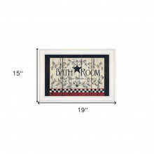 Bathroom White Framed Print Wall Art