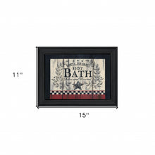 Hot Bath 2 Black Framed Print Wall Art