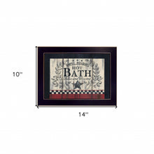 Hot Bath 3 Black Framed Print Wall Art