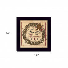 Families Are Forever 1 Black Framed Print Wall Art