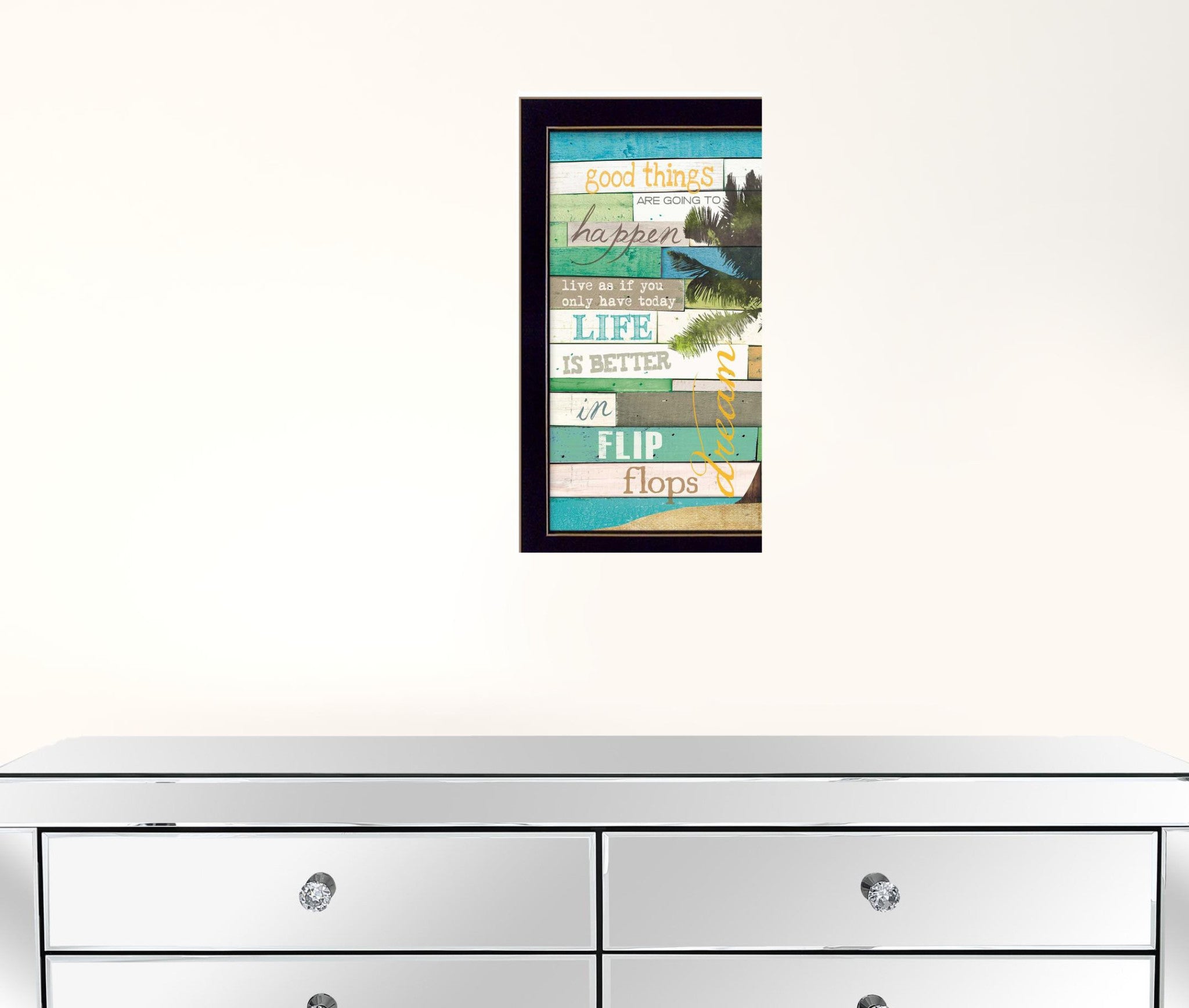 Good Things 1 Black Framed Print Wall Art