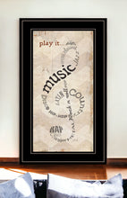 Play It 2 Black Framed Print Wall Art