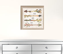 Faith Hope Love Brown Framed Print Wall Art