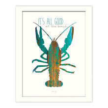 Its All Good At The Beach White Framed Print Wall Art