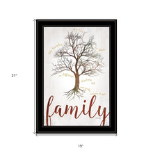 Family Tree 2 Black Framed Print Wall Art