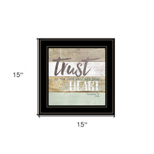 Trust In The Lord 2 Black Framed Print Wall Art