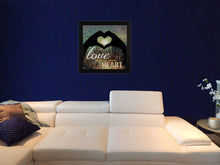Love With All Your Heart 2 Black Framed Print Wall Art