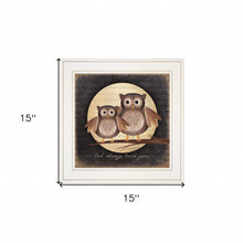 Owl Always Love & Need You 1 White Framed Print Wall Art