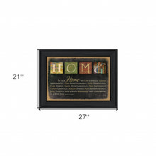 In Our Home 6 Black Framed Print Wall Art