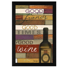 Good Wine 2 Black Framed Print Wall Art