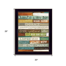 Today Is A New Day 2 Black Framed Print Wall Art