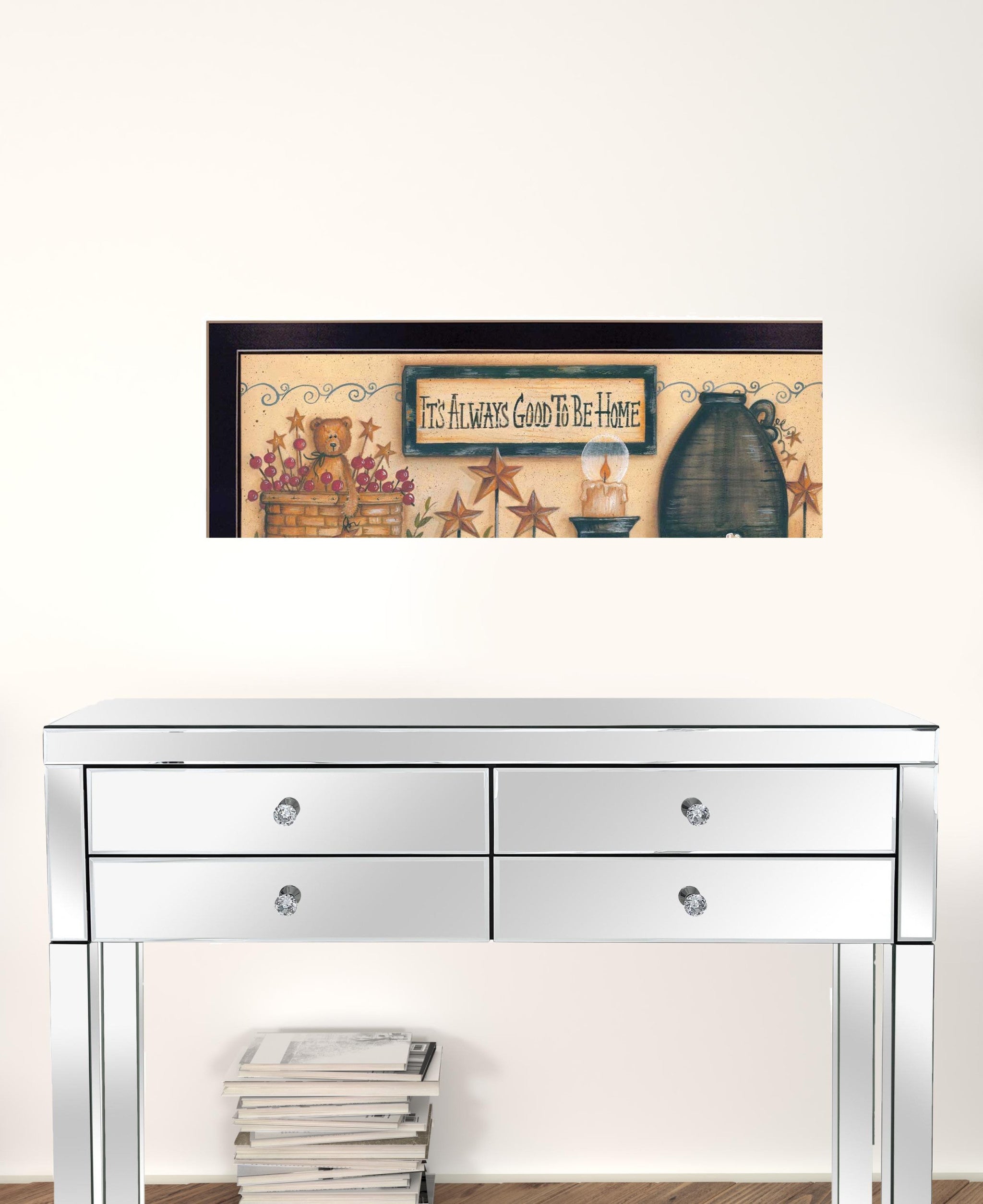 Its Always Good To Be Home Black Framed Print Wall Art