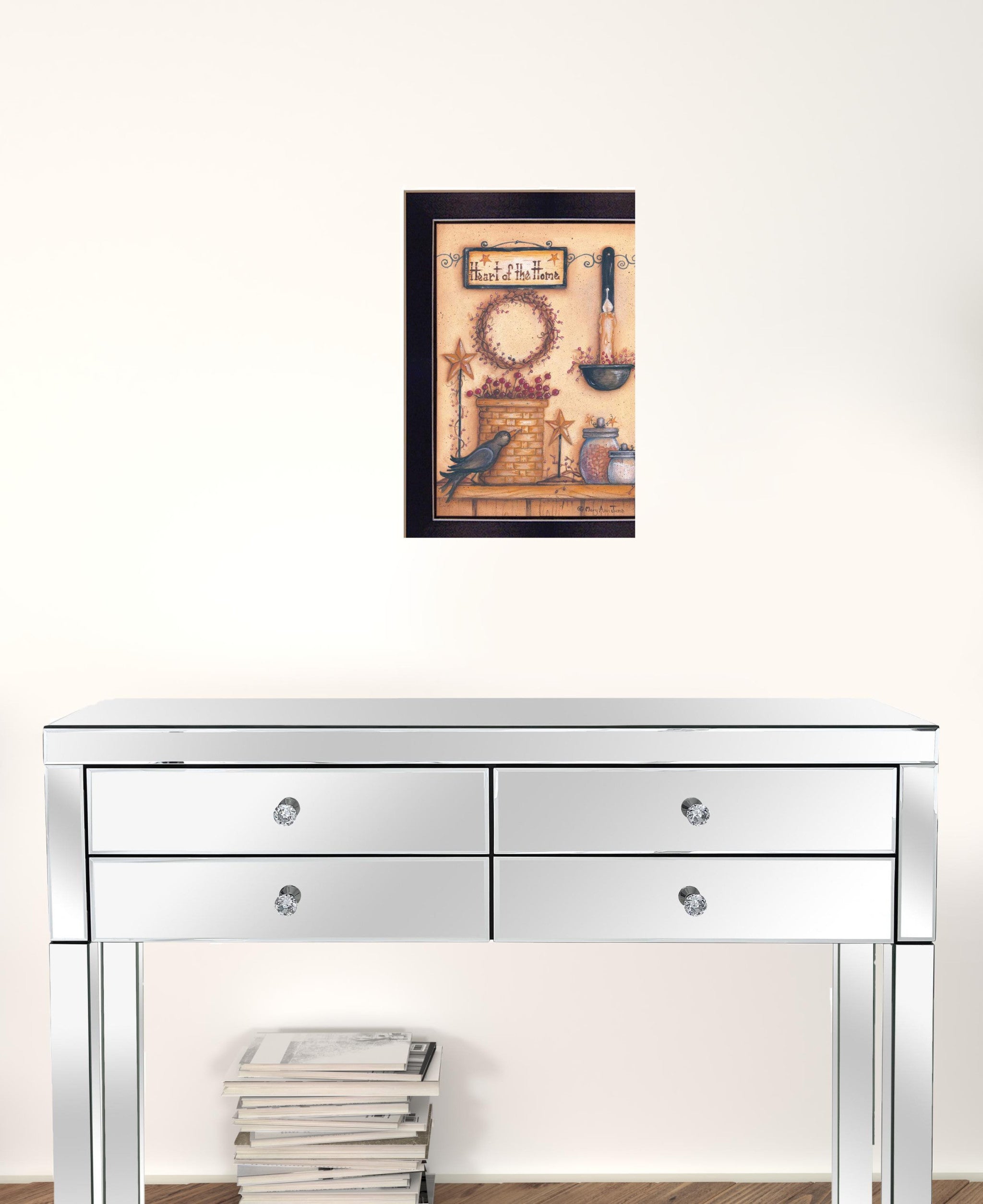 Heart Of The Home 5 Black Framed Print Wall Art