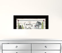 Country Bath 2 Black Framed Print Wall Art