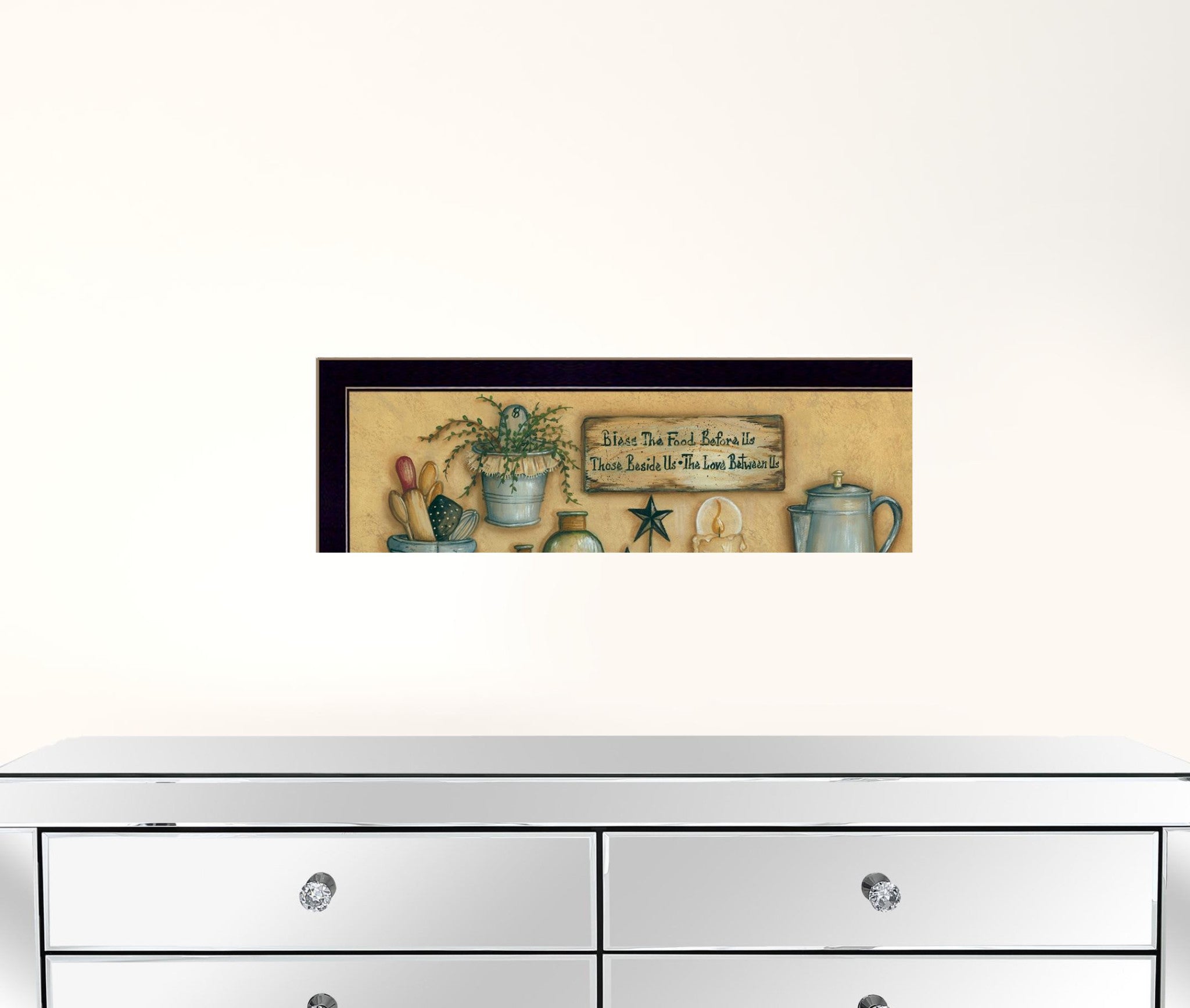 Country Kitchen 2 Black Framed Print Wall Art