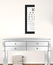 Eye Chart II 1 Black Framed Print Wall Art