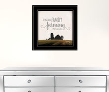 Faith Family Farming Friends 2 Black Framed Print Wall Art