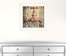 Rinse 1 White Framed Print Wall Art