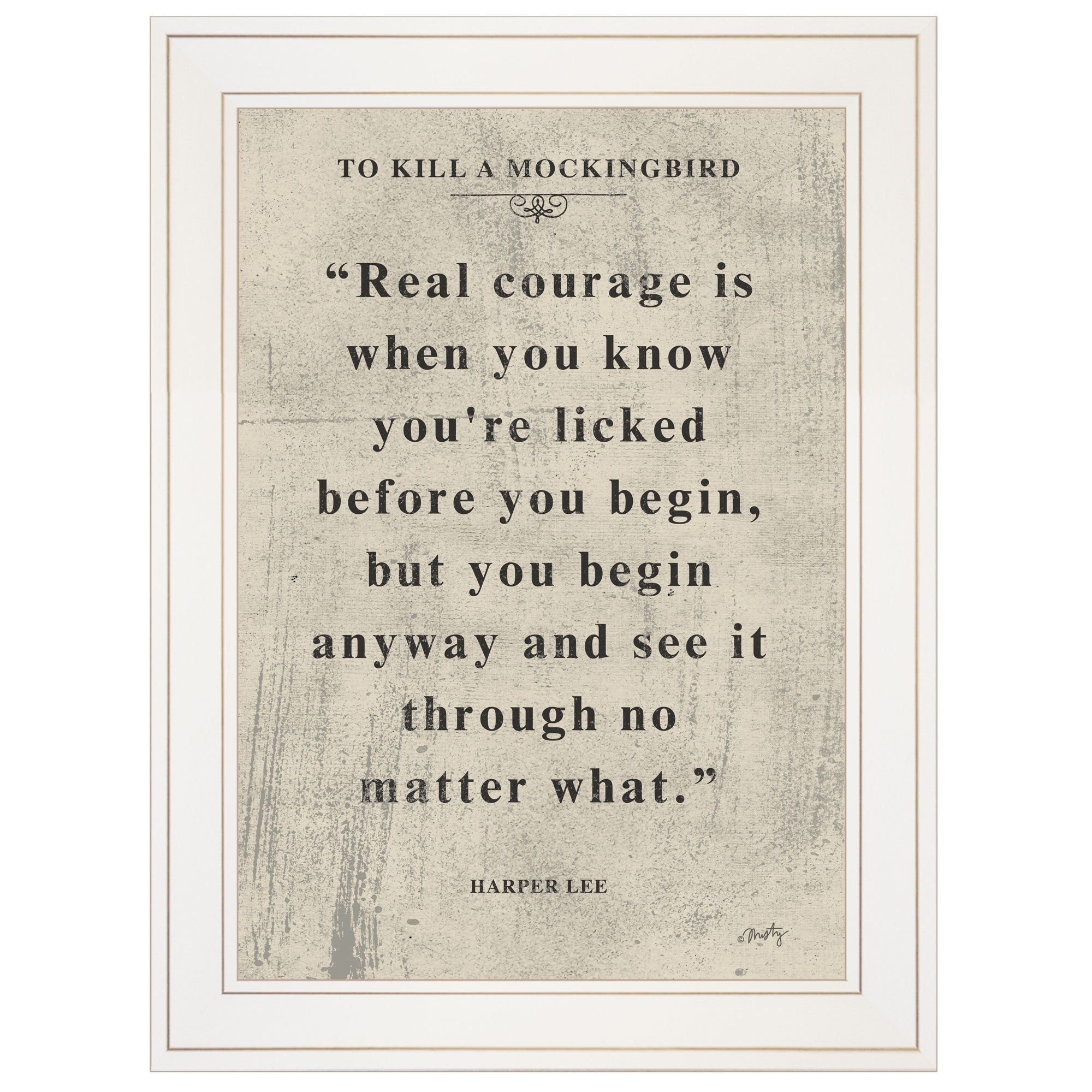 Book Quote Vi 1 White Framed Print Wall Art