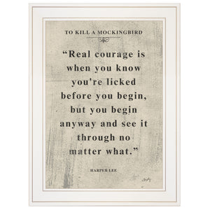 Book Quote Vi 1 White Framed Print Wall Art