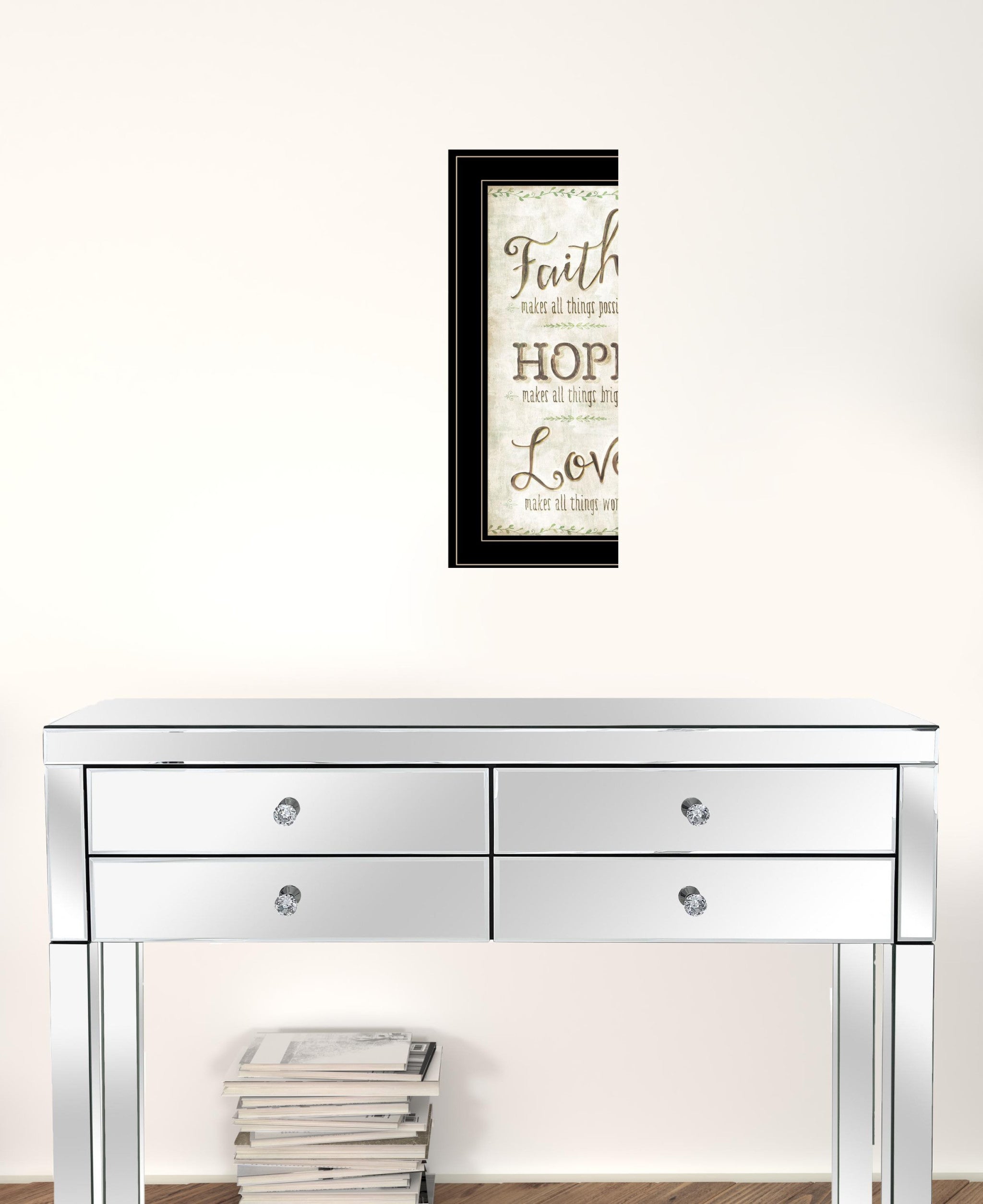 Faith 2 Black Framed Print Wall Art