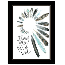 Travel Often Far And Wide 2 Black Framed Print Wall Art