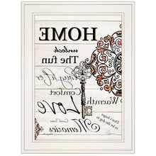 Home Or Laughter 1 White Framed Print Wall Art