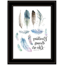 Breathing Dreams Like Air 2 Black Framed Print Wall Art