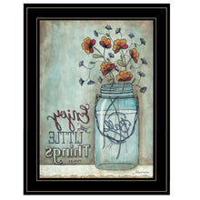 Enjoy The Little Things 2 Black Framed Print Wall Art