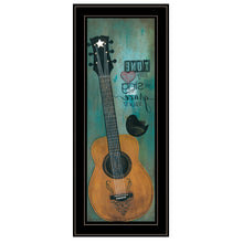 Tune My Heart 2 Black Framed Print Wall Art