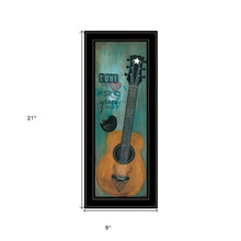 Tune My Heart 2 Black Framed Print Wall Art