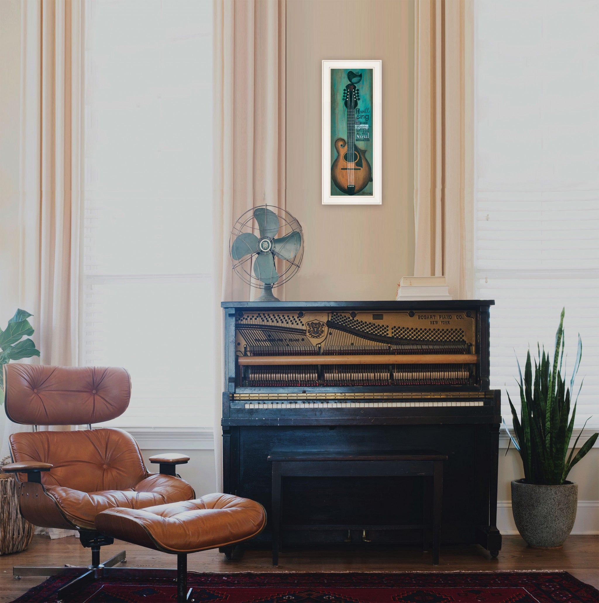 I Will Sing 1 White Framed Print Wall Art