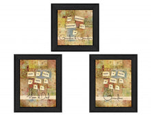 Set Of Three Child Collection Black Framed Print Wall Art