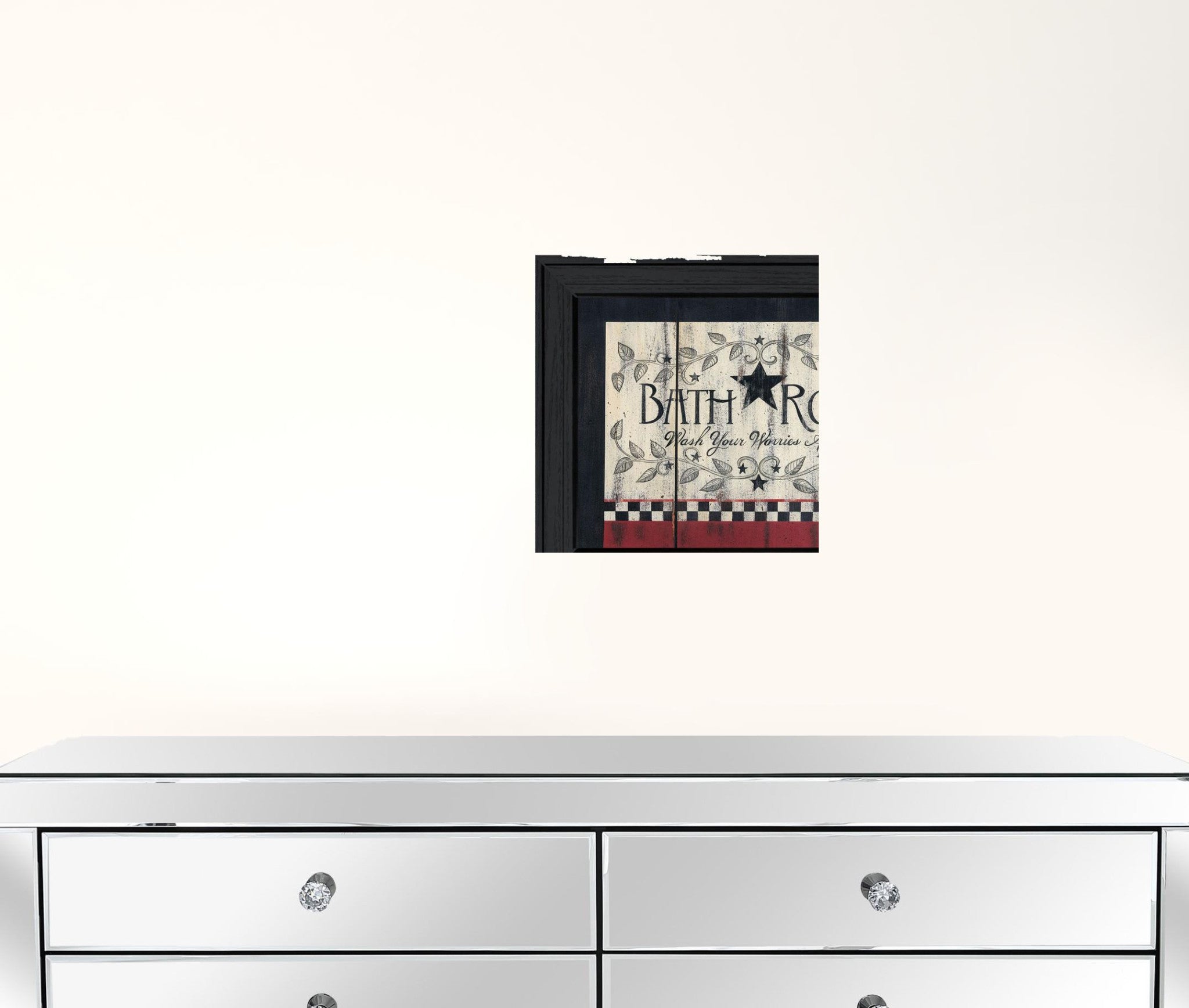 Set Of Two Hot Bath 1 Black Framed Print Wall Art