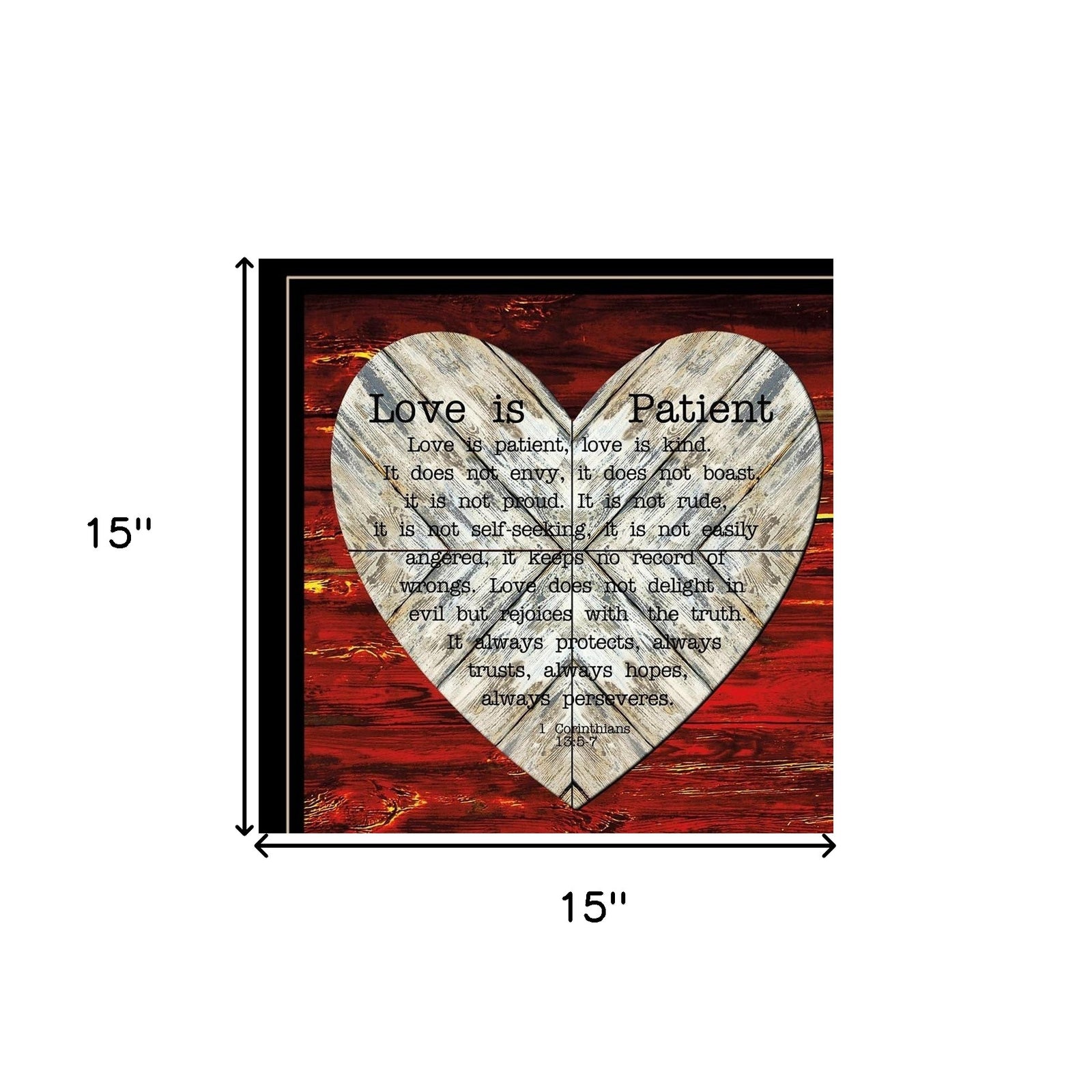 Set Of Two Love Without Measure Black Framed Print Wall Art