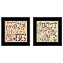Set Of Two Together Or Each Other 2 Black Framed Print Wall Art