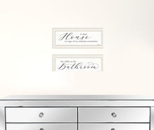 Set Of Two Household Humor 1 White Framed Print Wall Art