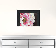 Set Of Two Blooms On Black 2 Black Framed Print Wall Art