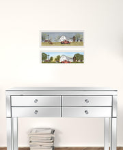 Set Of Two Billy Jacobs Summer Or Spring Seasonal White Frame White Framed Print Wall Art