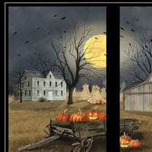 Spooky Harvest Moon 7 Black Framed Print Wall Art