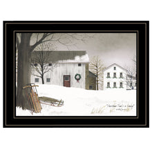 Christmas Time Is Coming 2 Black Framed Print Wall Art